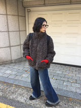 [MD Pick] ティールピーチフリースリネッドロールアップジーンズ (1 Color)