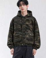 (UNISEX) Over Cotton Hooded Jacket