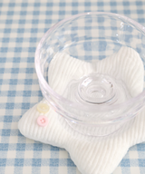 fluffy star plate - button candy
