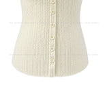 Mobi Ruffle Lace Ribbed Sleeveless