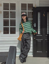 Miu Stripe Collar Knit