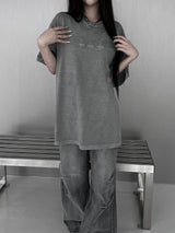[unisex] ピグメントクロスオーバーフィット半袖Tシャツ (2color)
