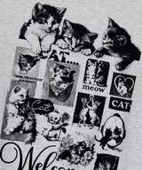 CAT COLLAGE SWEATSHIRT