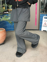 チュイダンガラフリーススカートパンツ (2c)