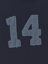  14 DENIM OFF SHOULDER TEE NAVY