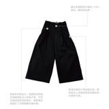 オリジナル3Dプリーツワイドスーツパンツ