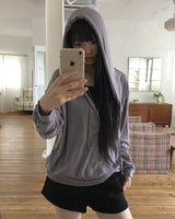 ミルコング フード ロングスリーブ Tシャツ