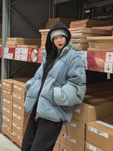 Oti Rivet Brushed Hood Zip Up