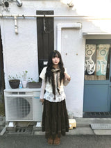 セキベルベットロングスカート