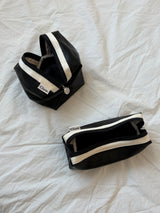 Clam ラウンドポーチ_ Leather black