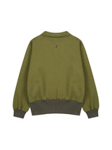 26ss ハーフジップアップロゴエンブロイダリーニットスウェットシャツ 2color