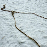 Green Stone Frame Necklace