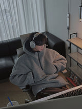 [Premium] 3 TAP Shearing Anorak Hoodie (2color)