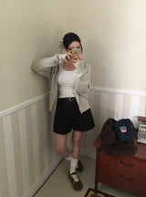 [Belidmade/thigh correction]クレイゴールデンピンタックショーツ