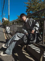 カイ ナイロングロッシーパイピングパンツ