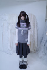 Bor nordic short-sleeve knit