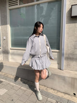 ライトチェックブルゾン (2C)