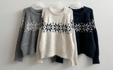 Eve High Quality Nordic Snowflake Round Knit