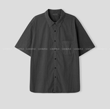  Wegner Nylon Pigment Overfit Short Sleeve Shirt