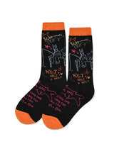 フィッシンググラフィックソックス [BLACK]