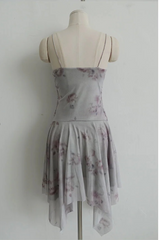 VALENTINE HAZE DRAPED MINI DRESS