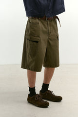 Monkey Pockets Cargo Shorts (Washed Khaki)