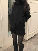Mate High Neck Double Jacket (2 colors)