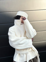 [안감누빔] Caramel double short coat