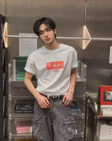 Tokyo Print Crop Short Sleeve T-shirt