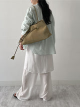 Wrinkle Wrap Layered Banding Pants