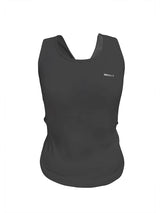  BACK WEAVE SLEEVELESS . CHARCOAL