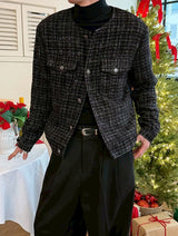 [F/W] Black line tweed jacket(2color)