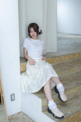 ナポレオン ボタン Tシャツ(white)