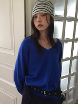 アンコール ウール Vネック ニット (5color)