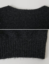 #Sexy One Shoulder Button Knit (3color)