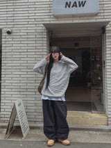 ラオンダートノンフェードバルーンデニムパンツ