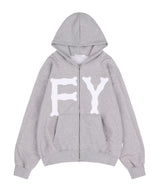 FY STANDARD HOOD ZIP-UP (MELANGE GRAY)_F24ZA963