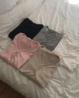 カルン スナップ Vネック ロングスリーブ Tシャツ