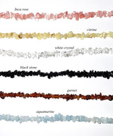 gemstone necklace (6color)