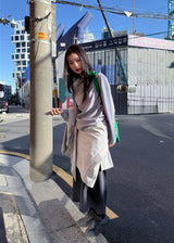  BUTTONNECK SHIRRING BLOUSE