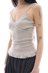 Sand punching frill sleeveless