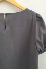 DotTexture Lace Line Mini Dress
