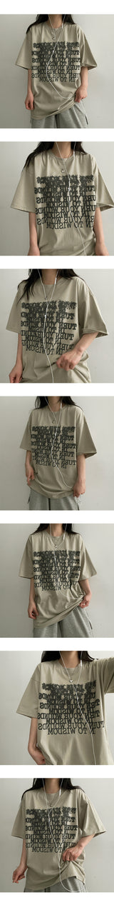 フェイクショートスリーブドtシャツ