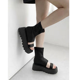 スパンアンクルヒップサンダル (BLACK)