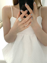 [Hearts2Hearts]Silver balls rings