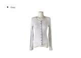 Kable Slim Button Round Cardigan