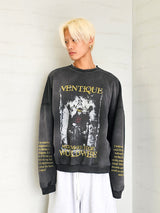 VENTIQUE ウォッシングナイトメアスウェットシャツ 1color