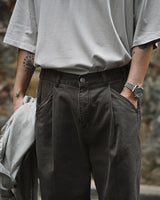 MP WASHED CURVED PANTS BR