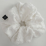Spangle Knit Scrunchie_Large_White