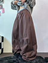 パンチングルーズヒップストリートロングパンツ 💙🤎2COLOR